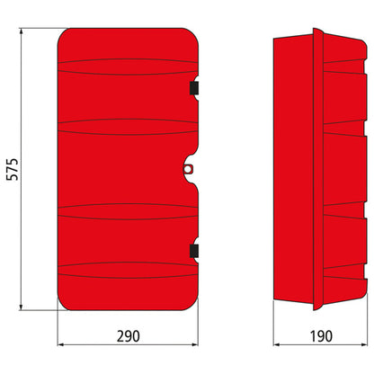 Fire extinguisher box SG 6 kg, PP