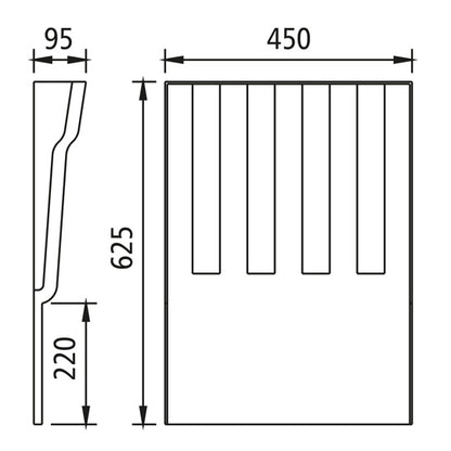 Mudguard - Plastic - Short - LM 460/630