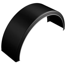 Mudguards, plastic, white stripe, 670x1340, length 2090 mm
