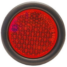 Reflector, round, red, outer diameter 68 mm