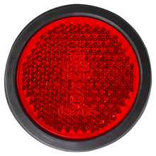 Reflector, round, red, outer diameter 94 mm,