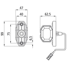 Superpoint LED, 12V/24 V, URL, cable 2.0 m