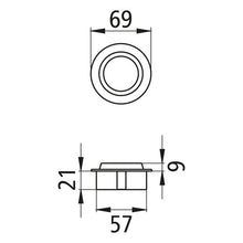 LED recessed light, 12 V, round Ø 69 mm