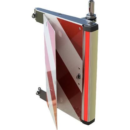 Oversize panel, hinged 3-pole, rear right with push-on tube