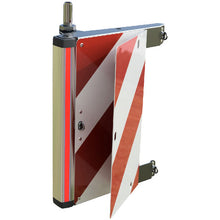 Oversize panel, hinged 3-pole, rear left with push-on tube