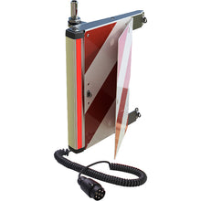 Foldable 7-pole oversize panel, rear left with push-on tube