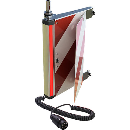 Foldable 7-pole oversize panel, rear left with push-on tube