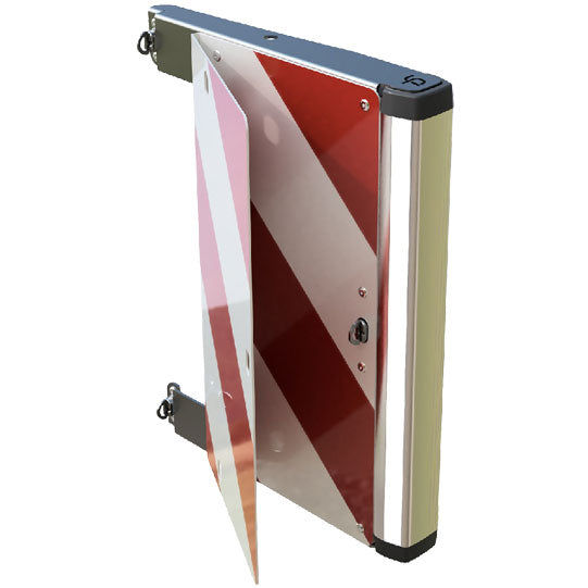 Folding extra-wide panel 230 V, front left