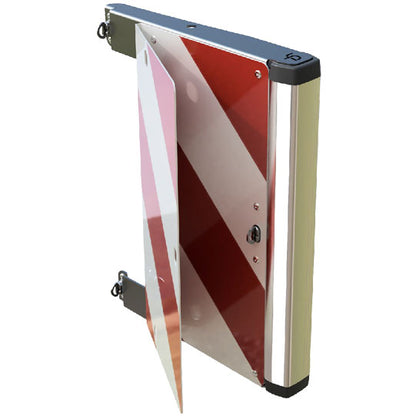 Folding extra-wide panel 230 V, front left