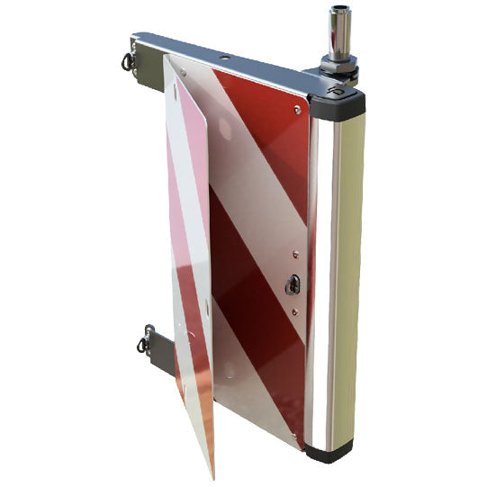 Hinged extra-wide panel 230 V, front left with push-on tube