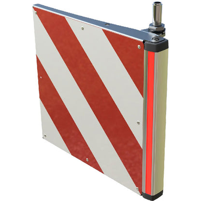 Overwidth panel rigid 3-pole, rear right with push-on tube