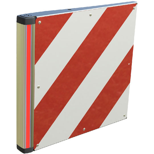 Rigid 3-pole oversize panel, rear left
