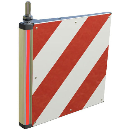 Rigid 3-pole oversize panel, rear left with push-on tube