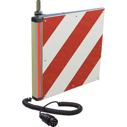 Oversize panel, rigid, 7-pin, rear left, with push-on tube