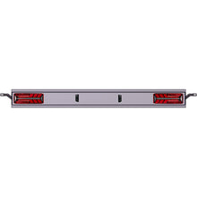 Aluminium underride guard, type 564040, anodised, 2400 mm, EcoLED III SMCG