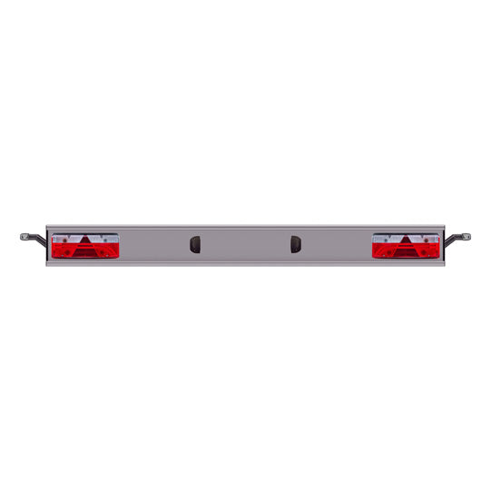 Aluminium underride guard, type 564040, anodised, 2400 mm, Europoint III