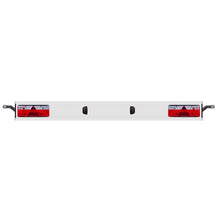 Aluminium underride guard, type 564040, RAL9010, 2400 mm, Europoint III