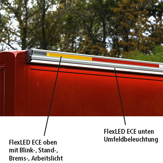 FlexLED ECE Set Beleuchtung 3-Fkt. oben + Umfeldbel. unten, 24V