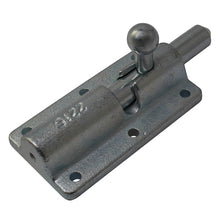 Spring bolt 740, w/ catch, galvanised stl.