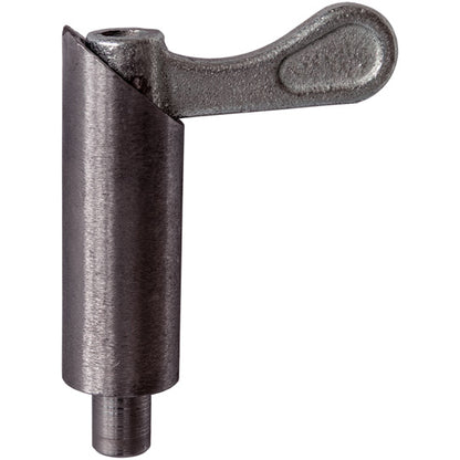 Spring bolt S 1014 N, Ø 10 mm, stroke 14 mm, galvanised hand le