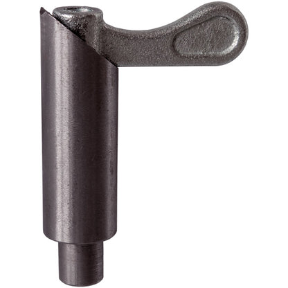 Spring bolt S 1214 N, Ø 12 mm, stroke 14 mm, galvanised hand le