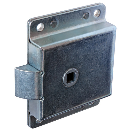 Flap lock 1331, galvanised, square hole 8 mm on both sides