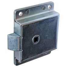 Flap lock 1331, galvanised, square hole 8 mm on both sides