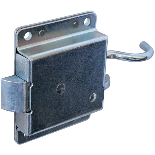 Flap lock 1331, galvanised, square hole 8 mm on the back