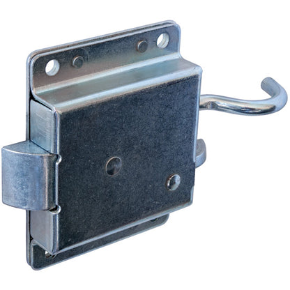 Flap lock 1331, galvanised, square hole 8 mm on the back