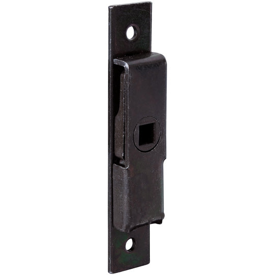 Tongue lock 100 x 18 mm, black galv., can be used on both sides