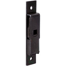 Tongue lock 100 x 18 mm, black galv., can be used on both sides