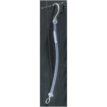 Safety cord w/ S-hook, length approx. 270 mm, transparent