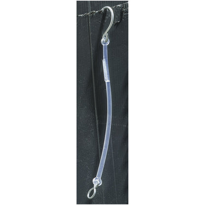 Safety cord w/ S-hook, length approx. 270 mm, transparent