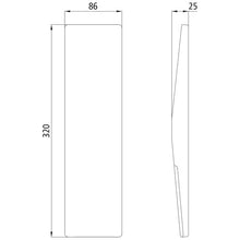 Stanchion wedge 500-1, raw