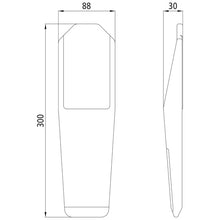 Stanchion wedge 600-1, raw stl.