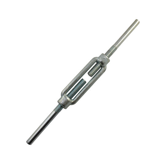 Turnbuckle, galvanized, M8, 2 weld-on ends