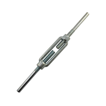 Turnbuckle, galvanized, M 10, 2 weld-on ends