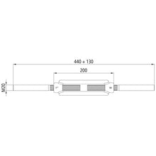 Turnbuckle, galvanised, M 20, 2 weld-on ends