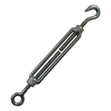 Turnbuckle, galvanised, M 10, hook and eye