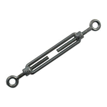 Turnbuckle, galvanized, M6, with 2 eyelets, DIN 1480 Form C