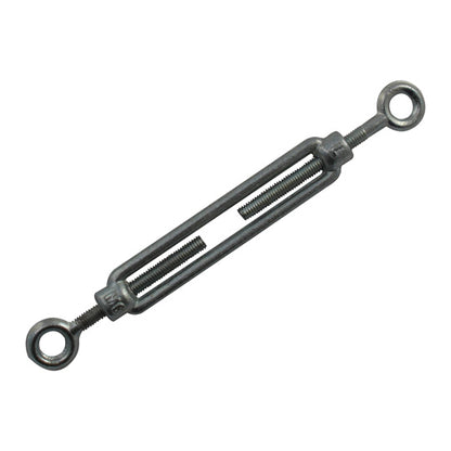 Turnbuckle, galvanized, M6, with 2 eyelets, DIN 1480 Form C