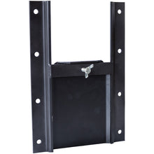 Grain pusher w/ guide rail and lock. screw, painted