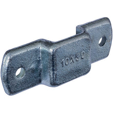 Stanchion holder, 10 x 30 mm, drop-f.ged, galvanised stl.