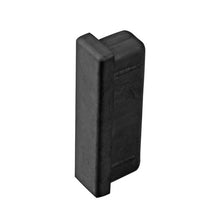 End plugs, PUR, black, f. insertion
