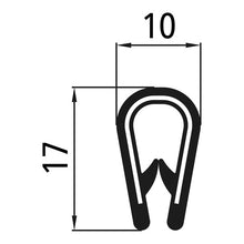 Edge protection, clamping range 1.0 - 4.0 mm, on roll 100 m