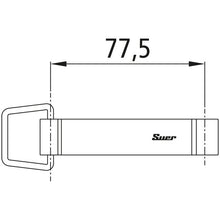Clamping strap VG 75073, length 77.5 mm, f. spade holder