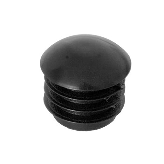 Plastic stopper, f. 16 mm, black