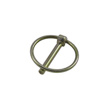 Folding pin, galvanised, 6 mm, round spring washer