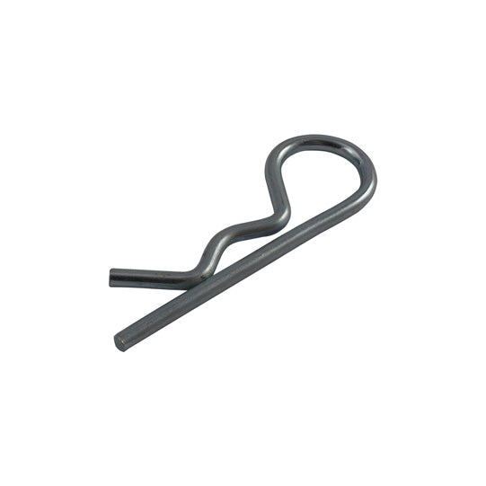 Spring cotter pin, single, electrogalvanized, 8 mm