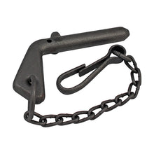 Stud 16 x 80 mm raw w/ chain and 80 mm snap hook